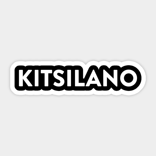 Kitsilano (White) Sticker by FahlDesigns